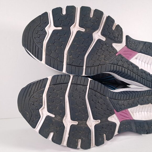 Asics Athletic Shoes Women 11.5 WIDE GT-1000 Black Purple Blue Running 1012A879 - Picture 13 of 16